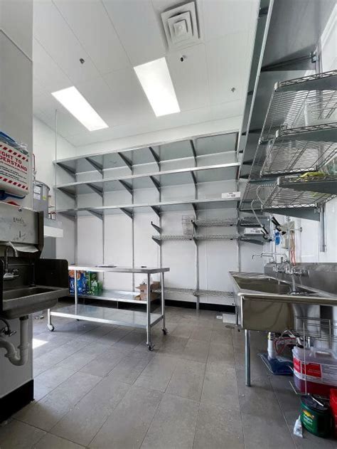 commercial wall mounted shelving systems|Commercial Kitchen Wall.
